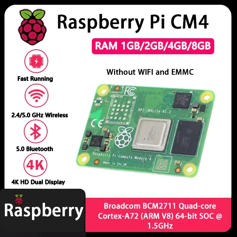 Raspberry Pi CM4 1GB/2GB/4GB/8 - Raspberry Pi Compute Module 4 8Gb 32Gb avaliação e preço