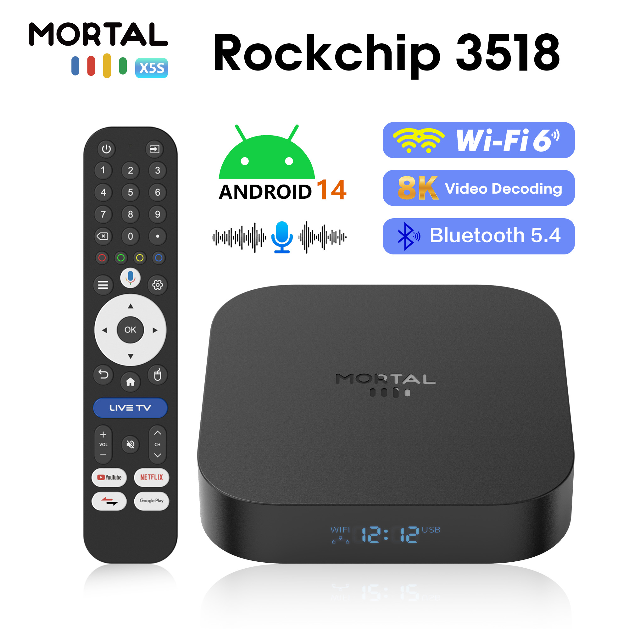 Mortal X5S Smart TV Box Androi - Radxa Rock 5B 16Gb avaliação e preço