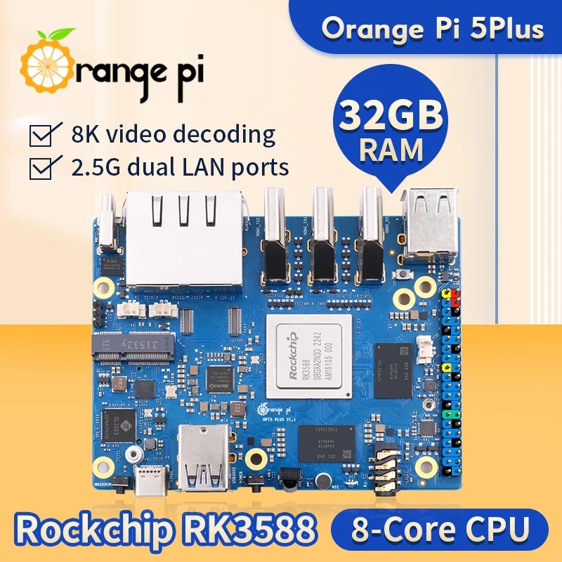 Orange Pi 5 Plus 4 8 16 32GB R - Orange Pi 5 Plus 16Gb avaliação e preço